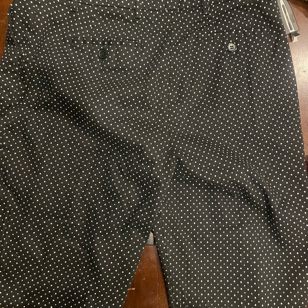 New York & Company Black Polka Dot Shorts